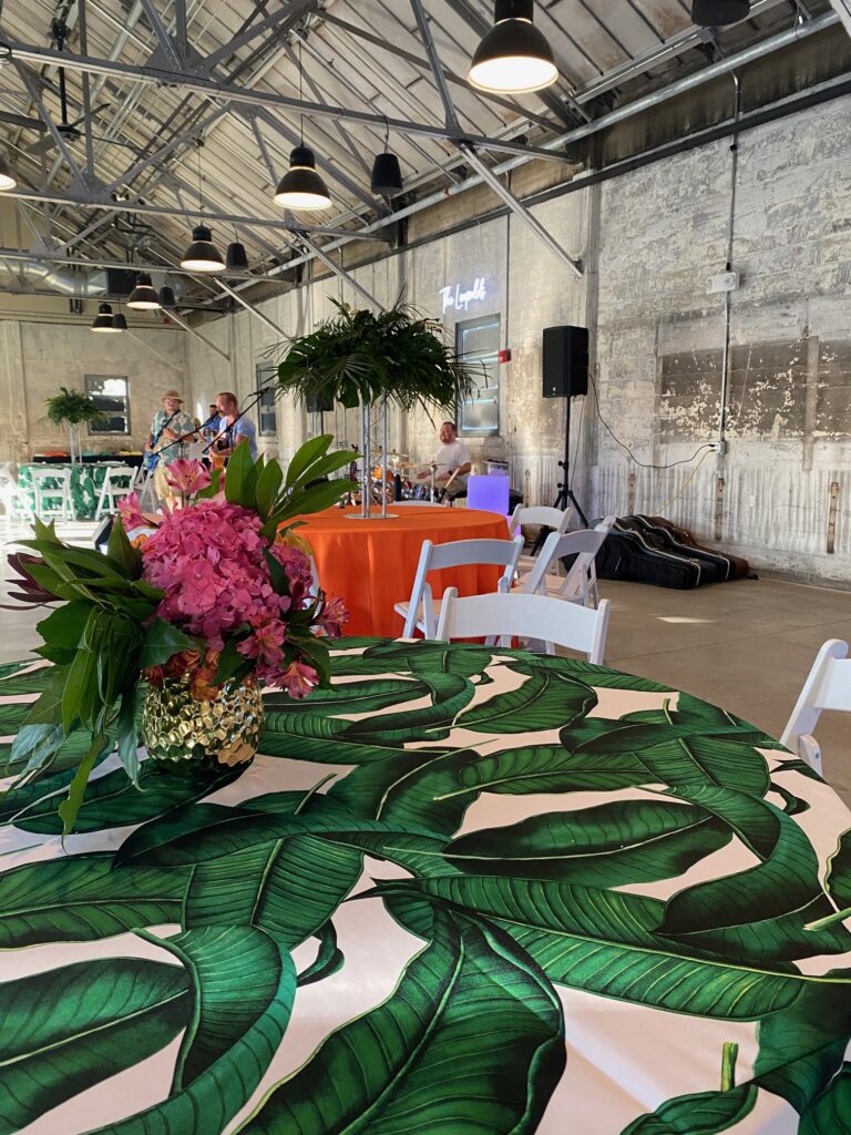 a summertime party at a Boston event venue